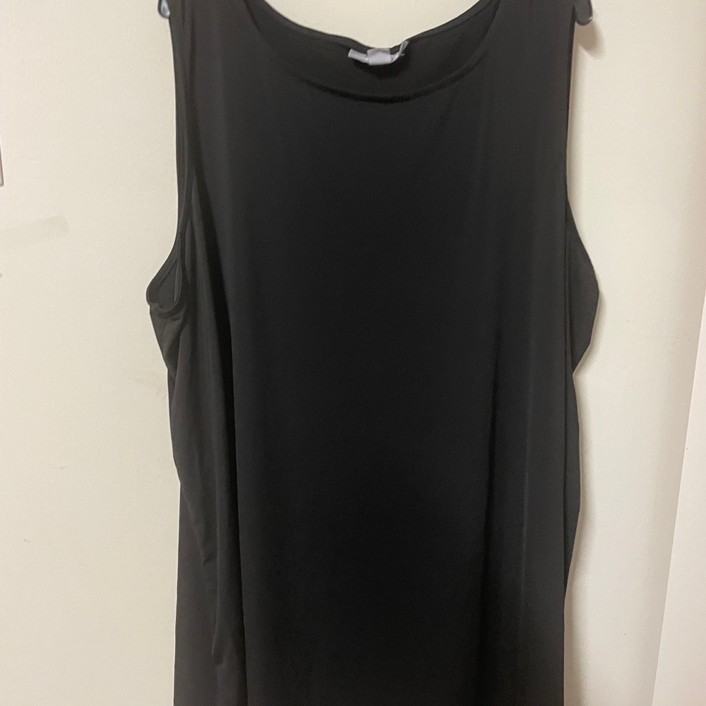 Jessica London Classic Black Tank Top / Swing Tunic